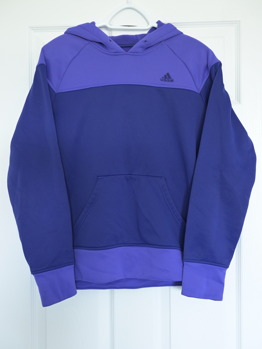 adidas Two-Tone Purple Pullover Hoodie